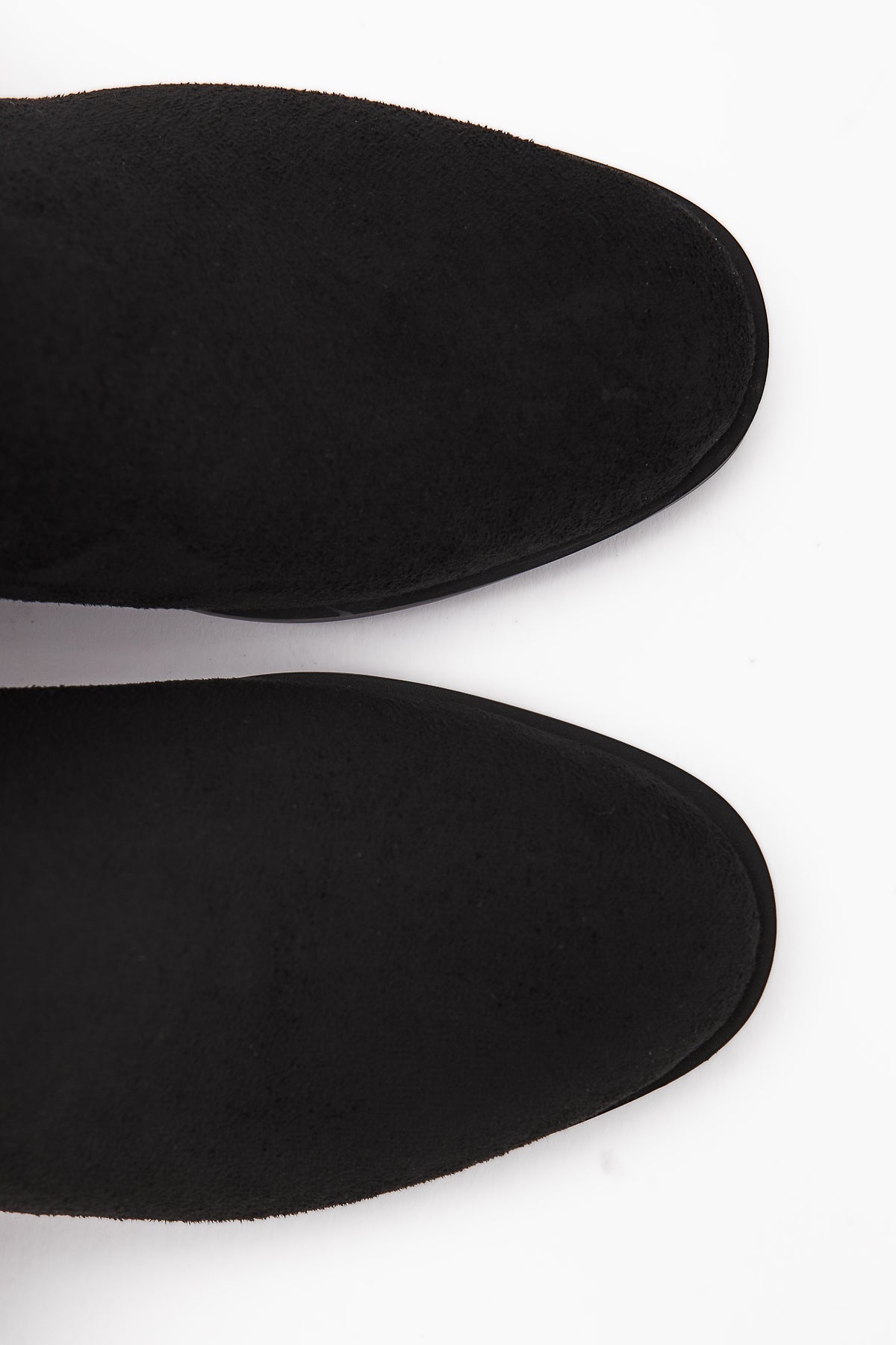 Verna Black Suede Elasticated Women's Heeled Boot