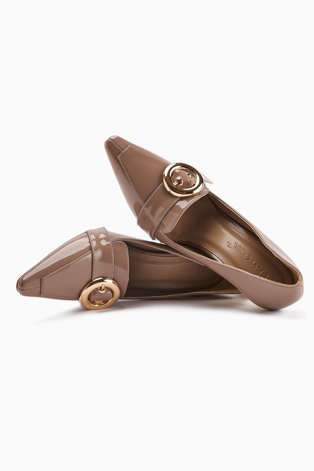 Elisar Vizon Patent Leather Belt Detail Women's High Heels