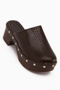 Dorita Braun Plattform Absatzschuhe Damen Pantoletten
