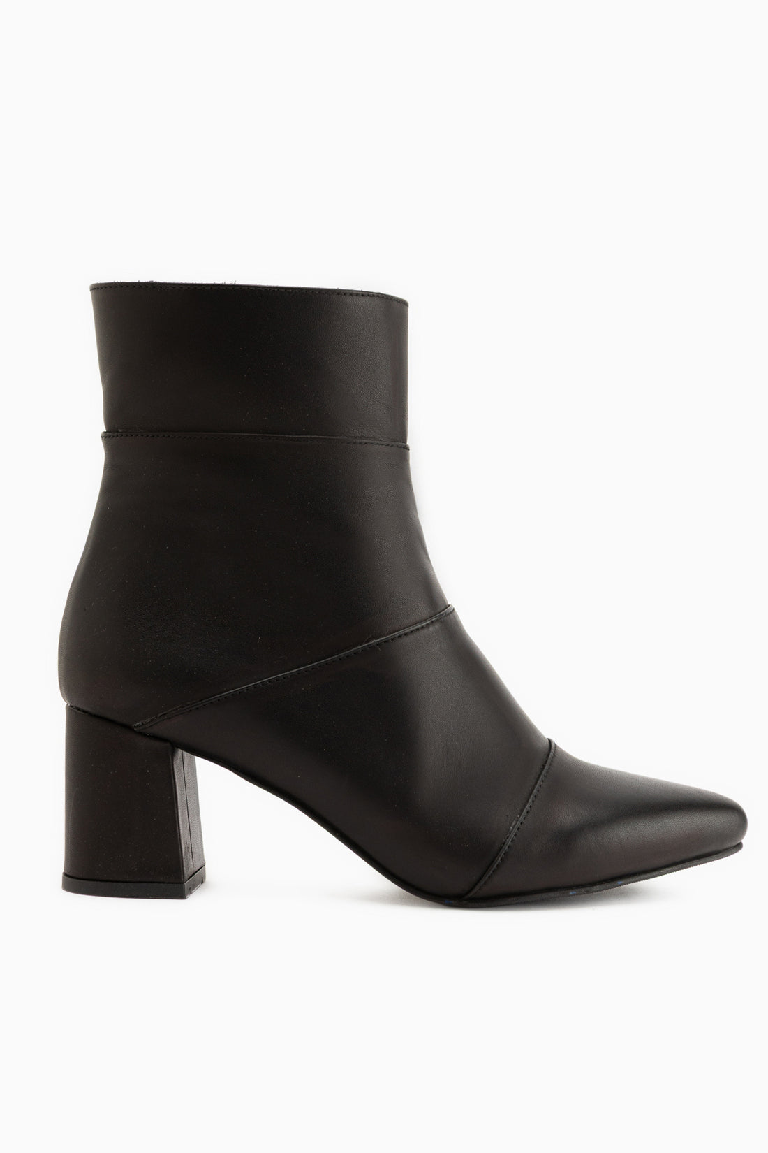 Amalia Echtes Leder Schwarze Absatz Damen Stiefel