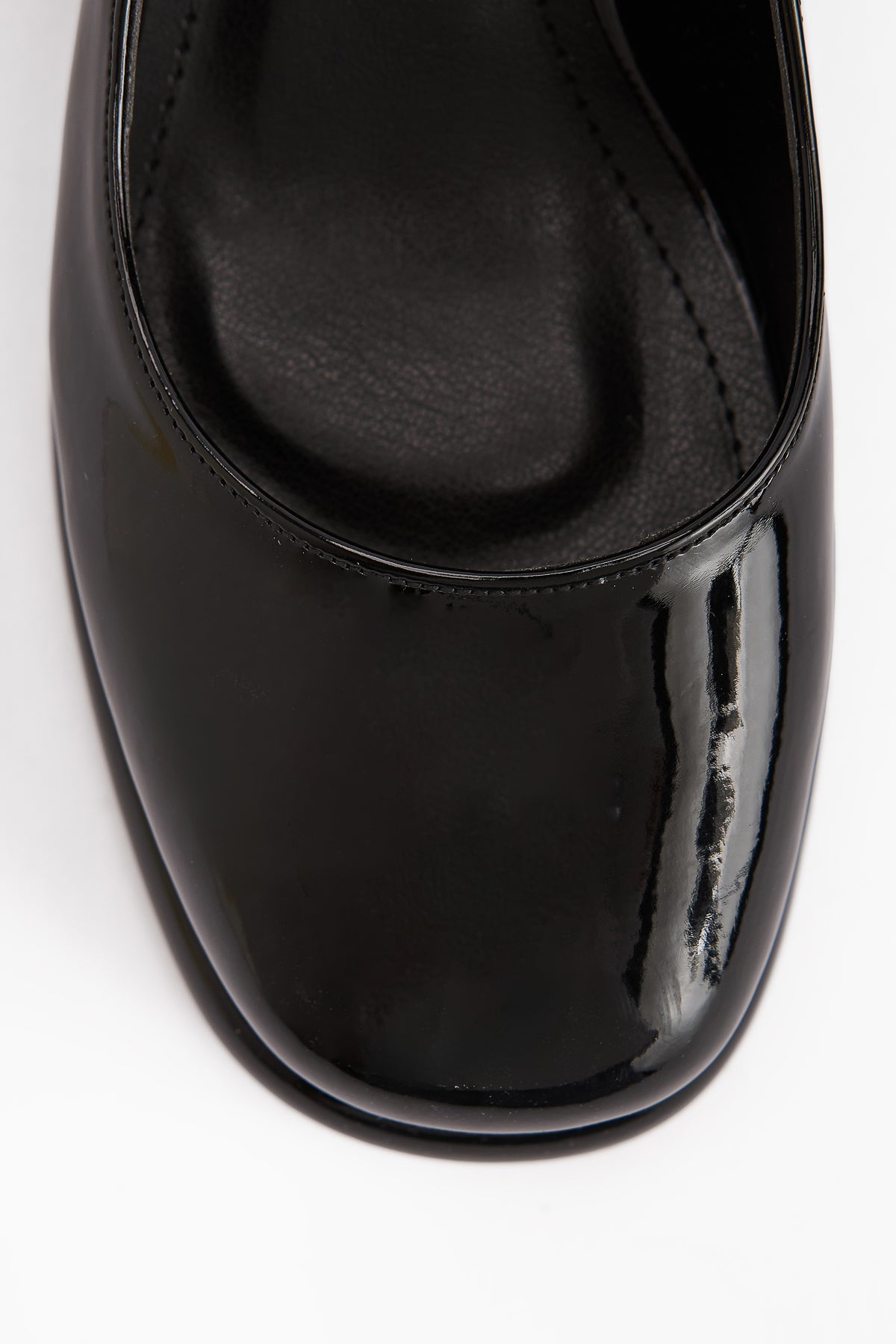 Junis Black Patent Leather Women's Platform Heels