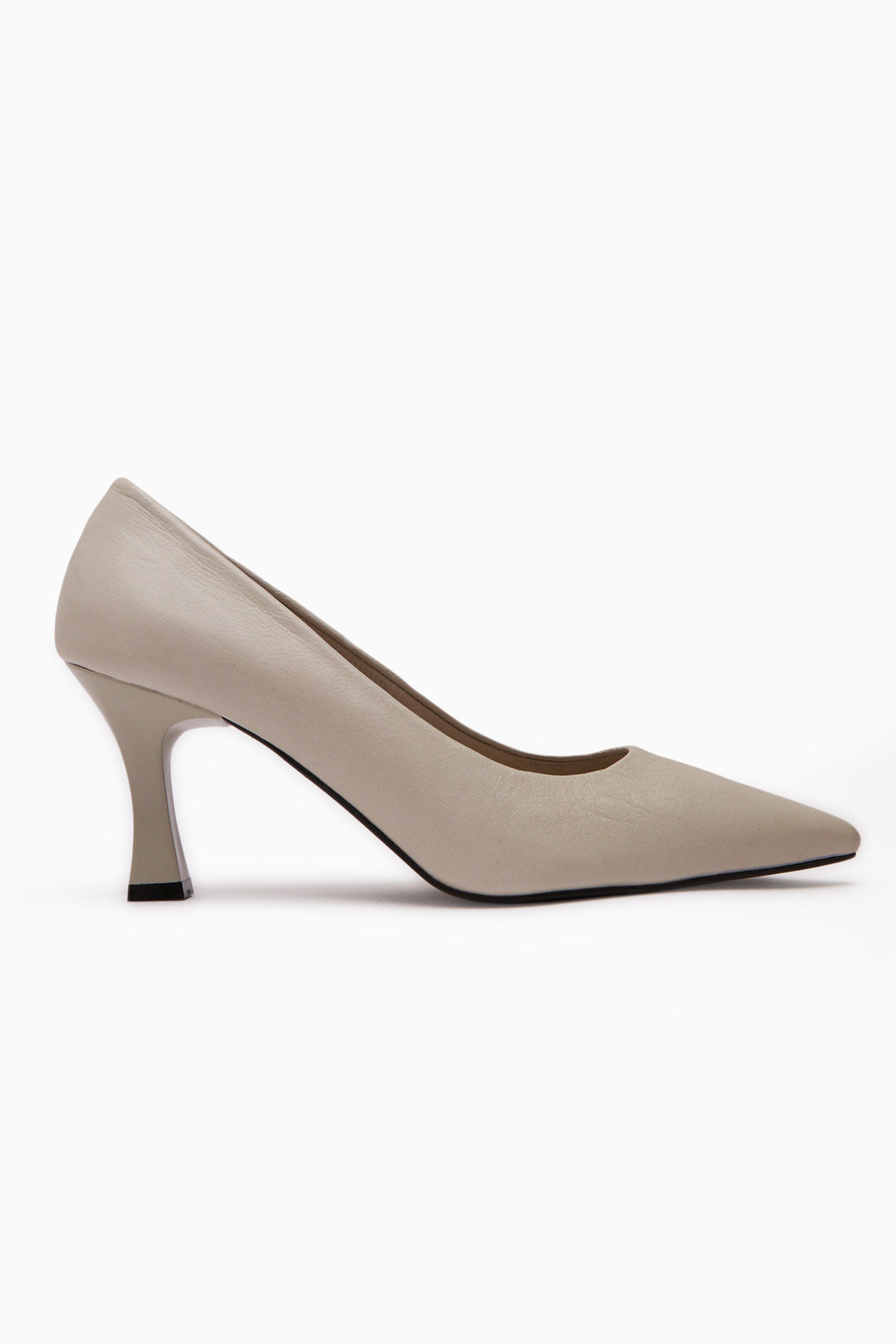 Clarry Echtes Leder Beige Damen Absatzschuhe