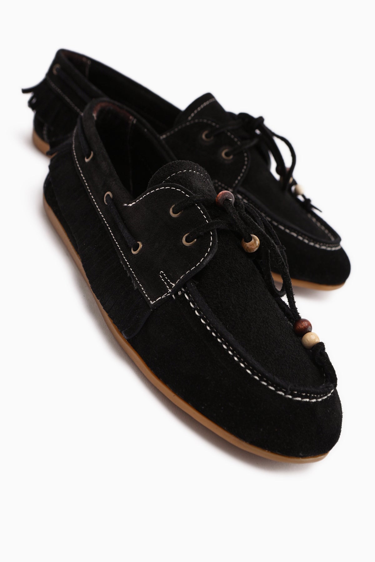 Rania – Schwarz Echtleder Loafer (Damen)