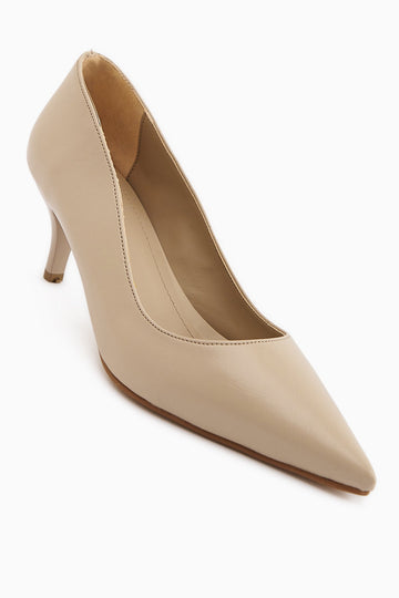 Flora – Beige Schuh mit Stilettoabsatz (Damen)