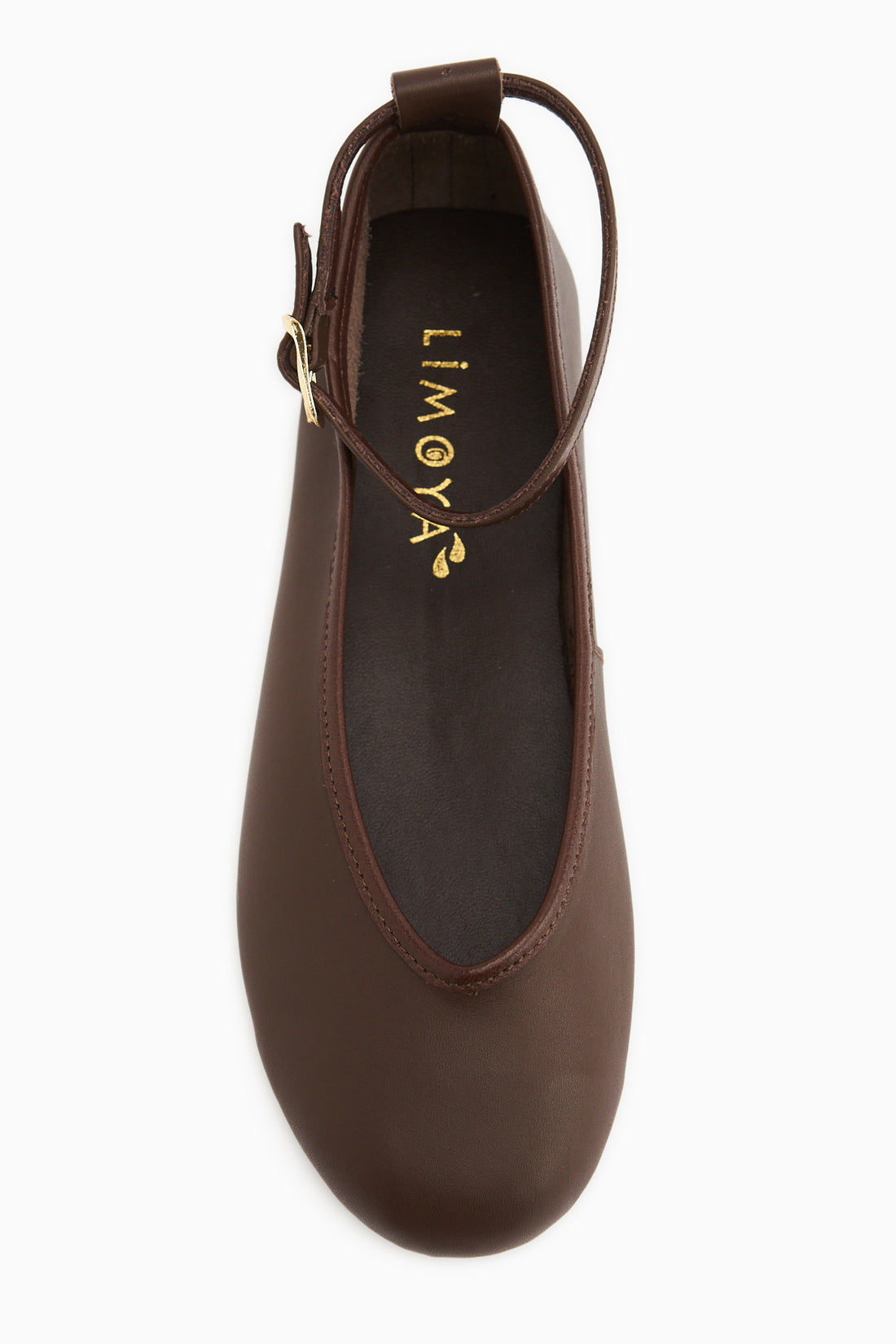 Echtes Leder Jenin Braun Gürtelteli Damen Ballerinas
