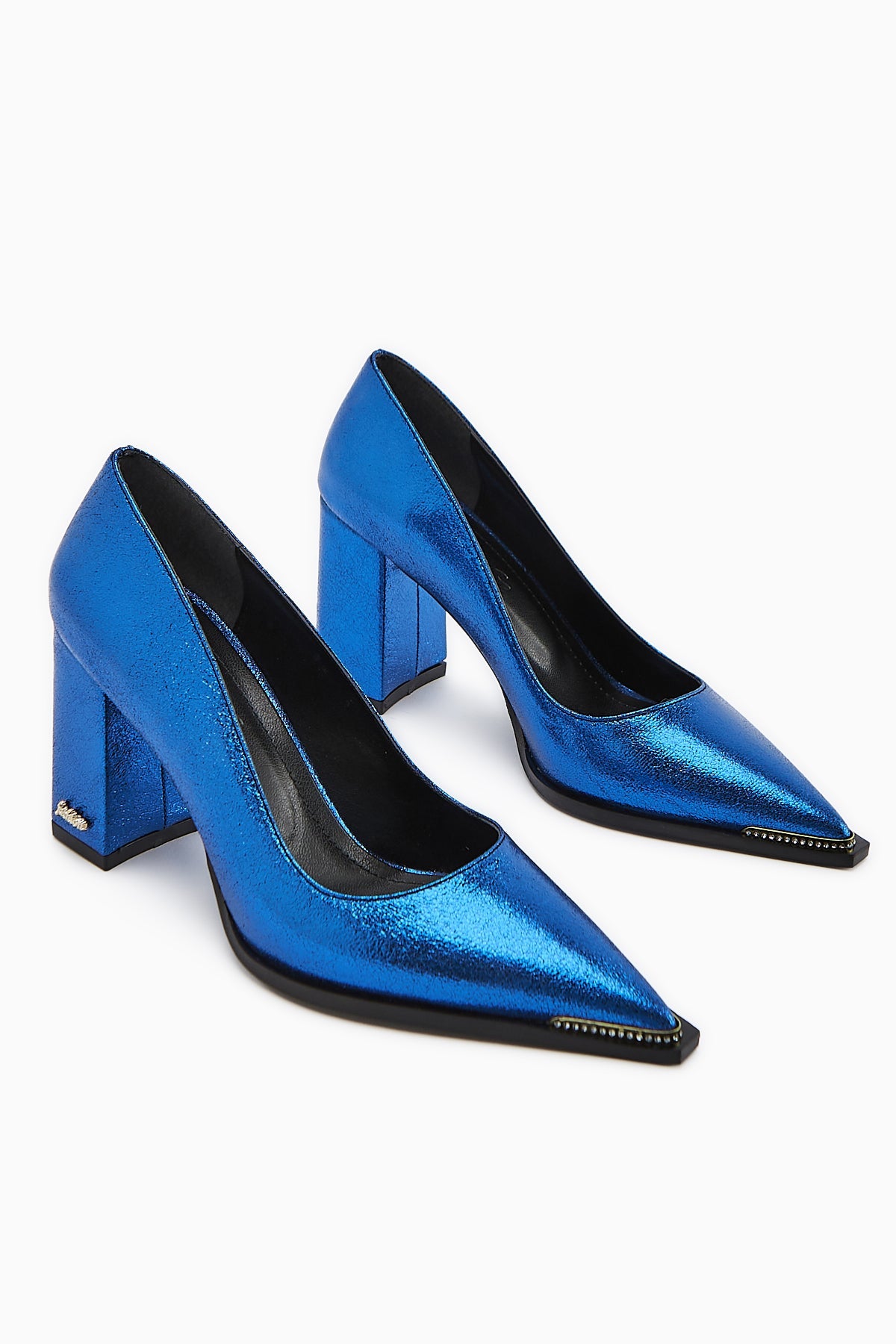Bonny Blue Thick Heeled Women's Shoe