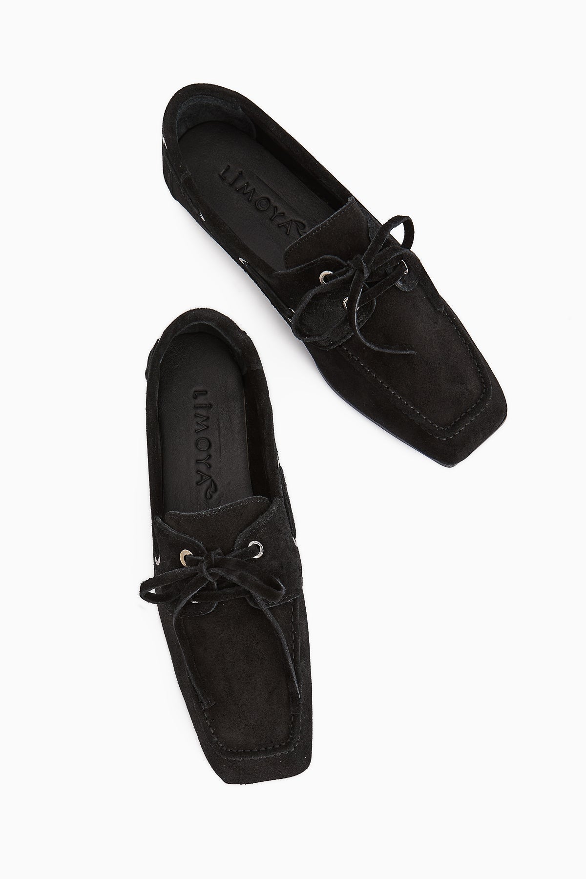 Arian Genuine Black Suede Leather Lace-Up Moccasin Daily Loafer