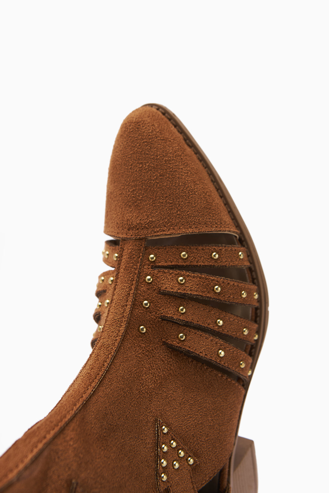 Mayra Brown Suede Trocque Back Zipper Women's Western Summer Boots