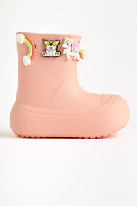Chris Powder Pin Detail Waterproof Kids Boots