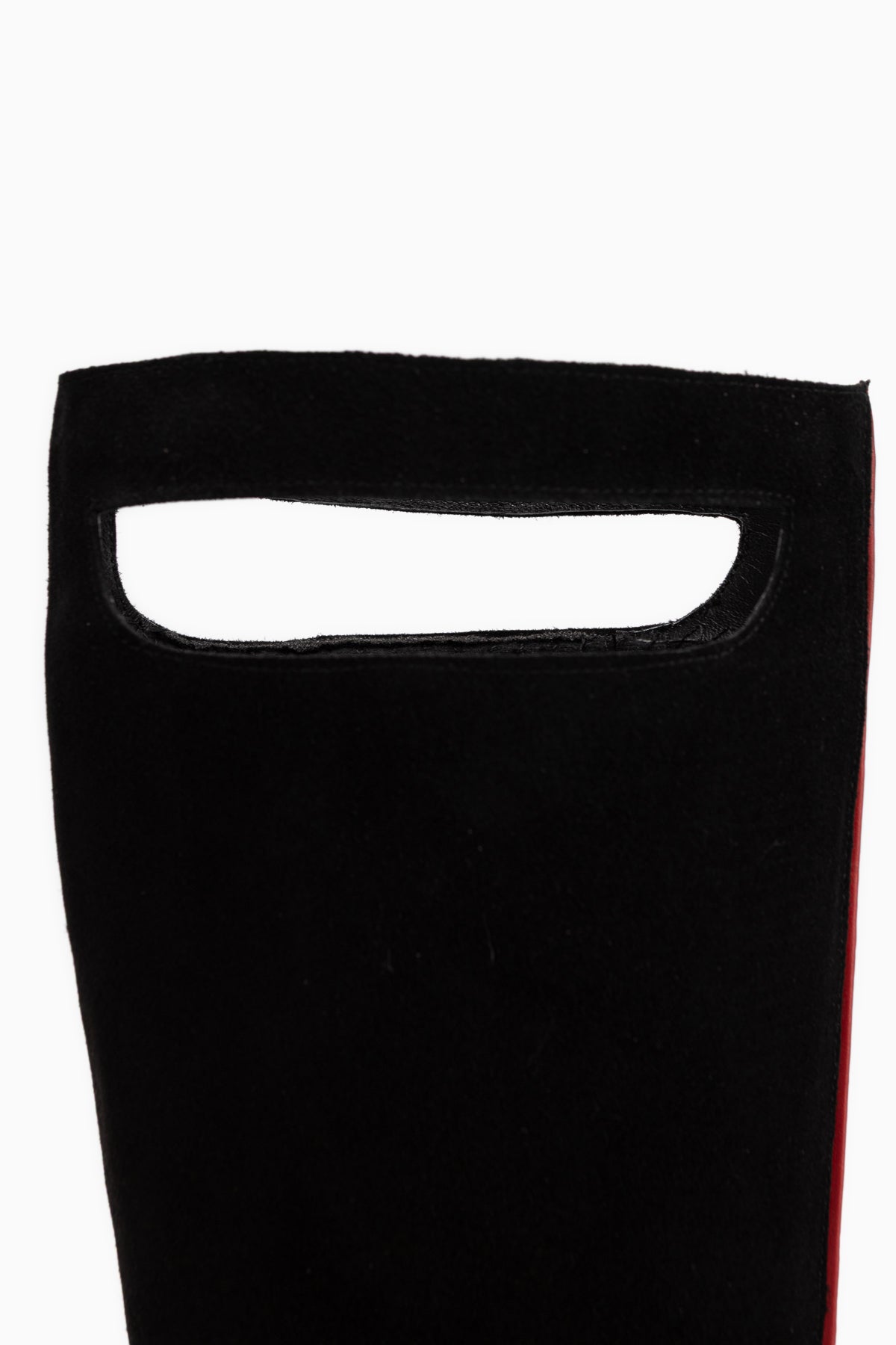 Gena Echtes Leder Schwarz Wildleder Kurze Absatz Damen Stiefel