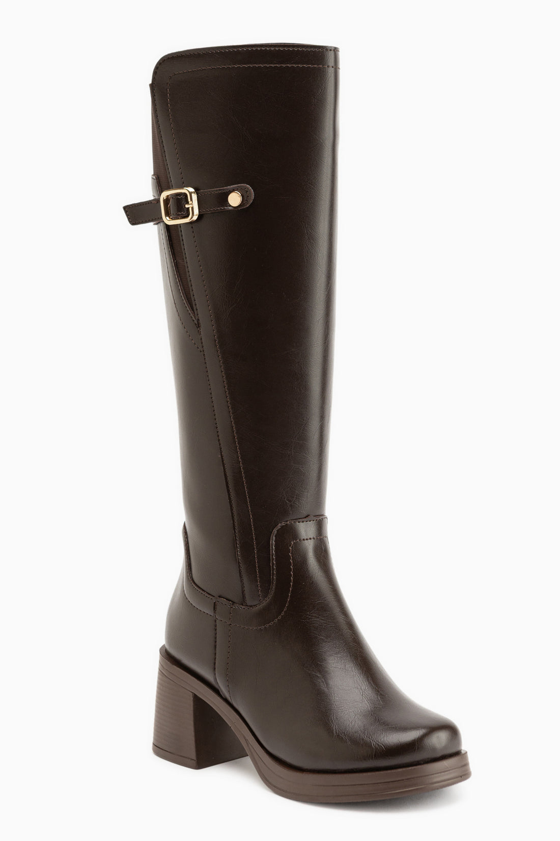 Mansi Braun Absatz Damen Stiefel