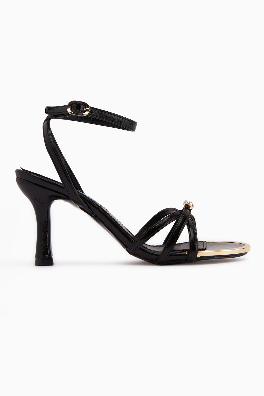 Jessy Schwarz Mit Schnalle Damen Absatzschuhe