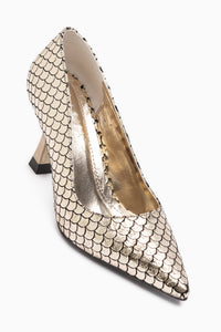 Celestine Gold Spitz zulaufende Stiletto