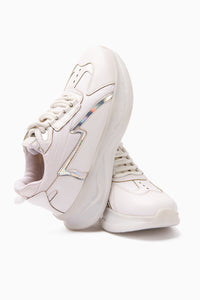 Tolin Beyaz Paraşüt Kumaşlı Kadın Sneakers Ayakkabı