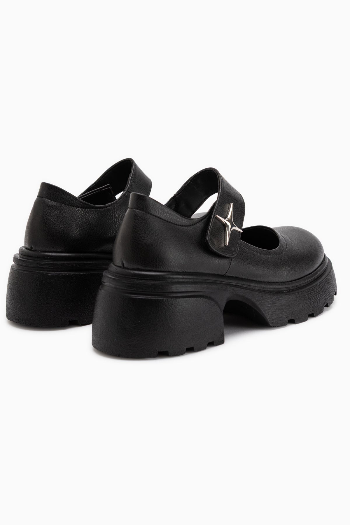 Deena Schwarze Plattformsohle Damen Mary Jane Schuhe