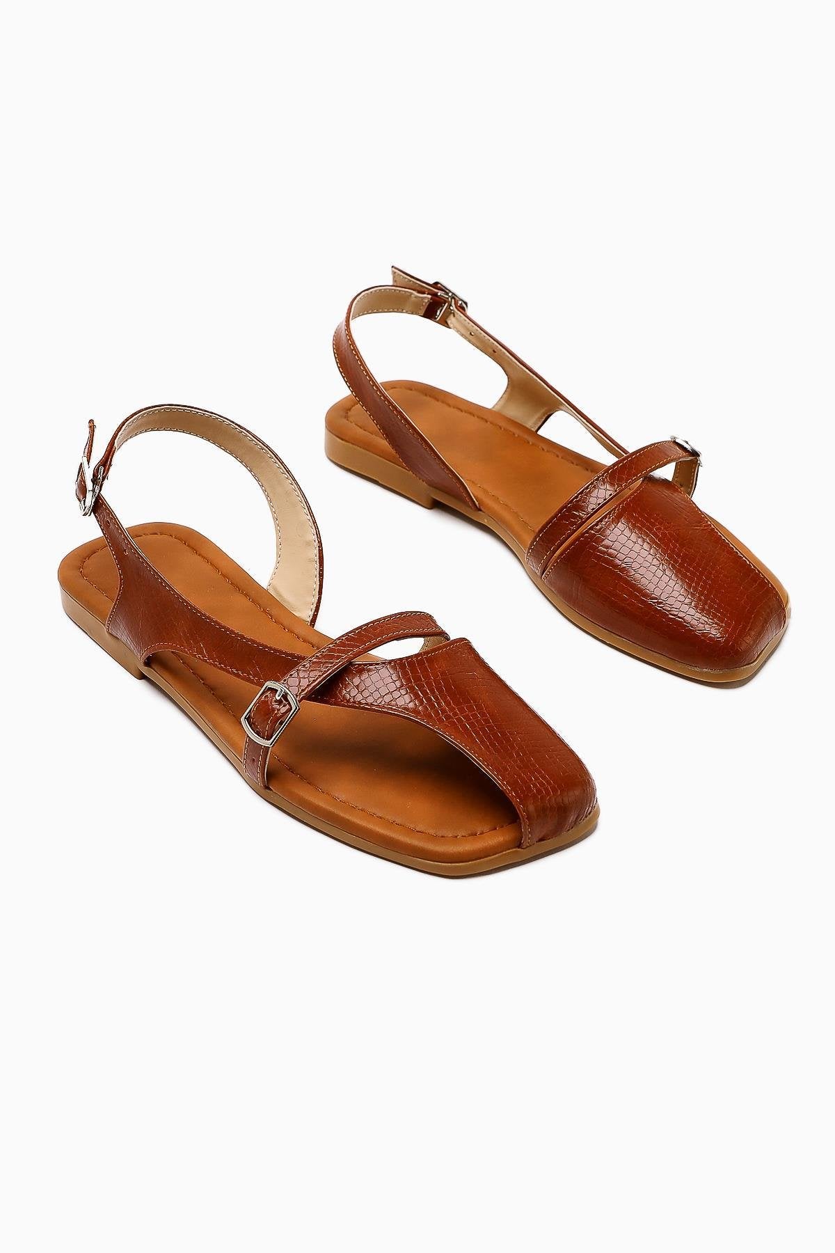 Almina Taba Gürtel-Detail Damen Sandale