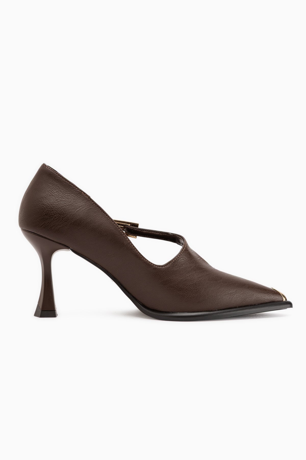 Cruse Braun Gürtelschnalle Damen Absatzschuhe