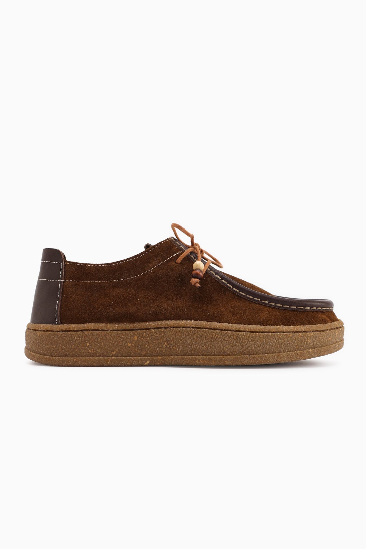 Polin – Braun Echtleder Velours Loafer mit Schnürung (Damen)