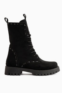 Pauline Black Suede Women’s Boots