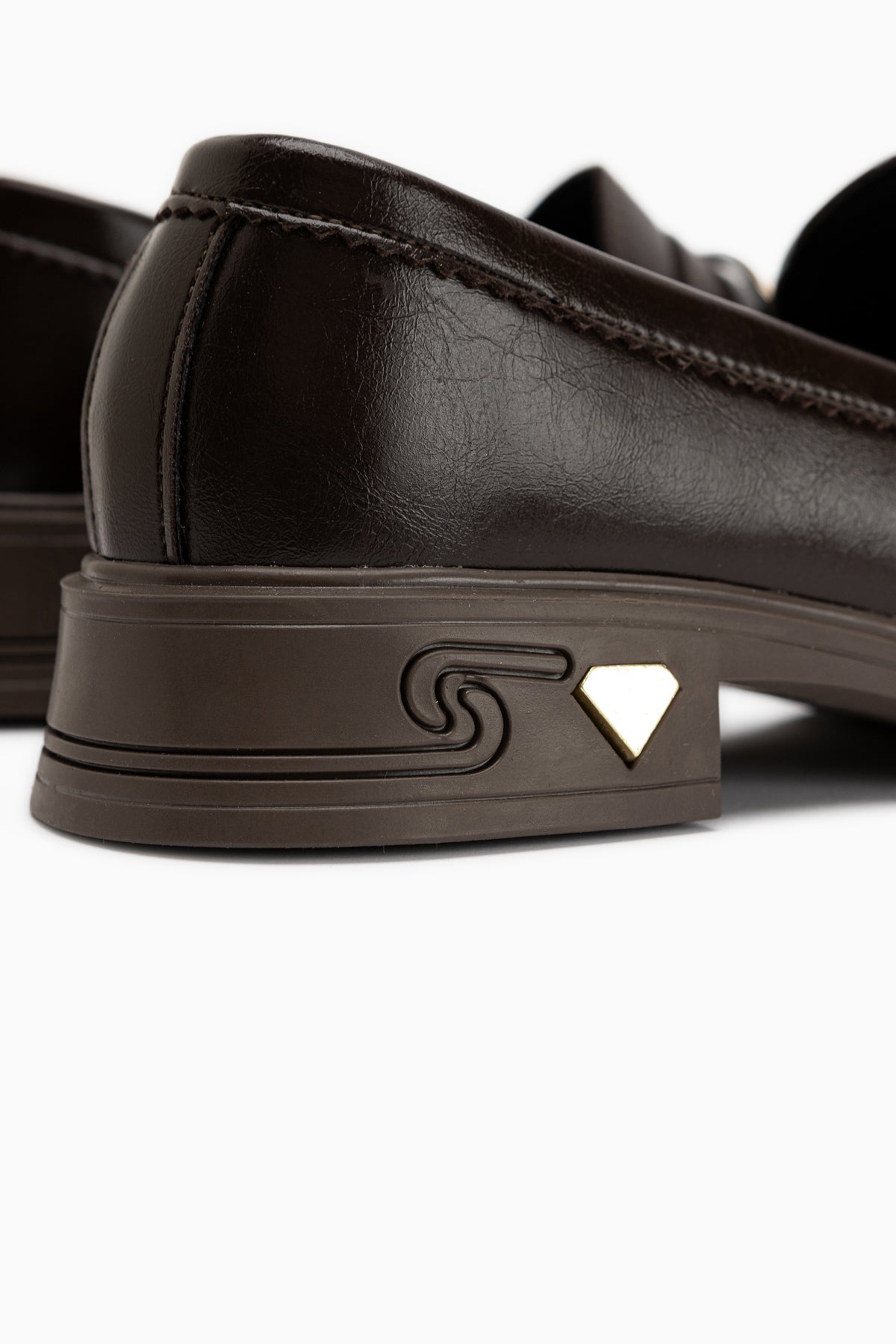 Emilia Braun Schnalle Damen Loafer Alltagsschuhe