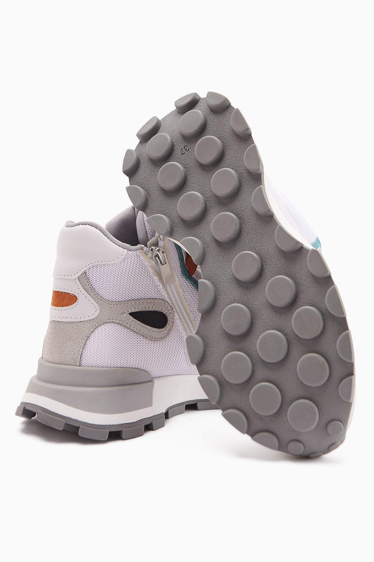 Emma White Suede Detailed Lace-up Women's Sport Boot