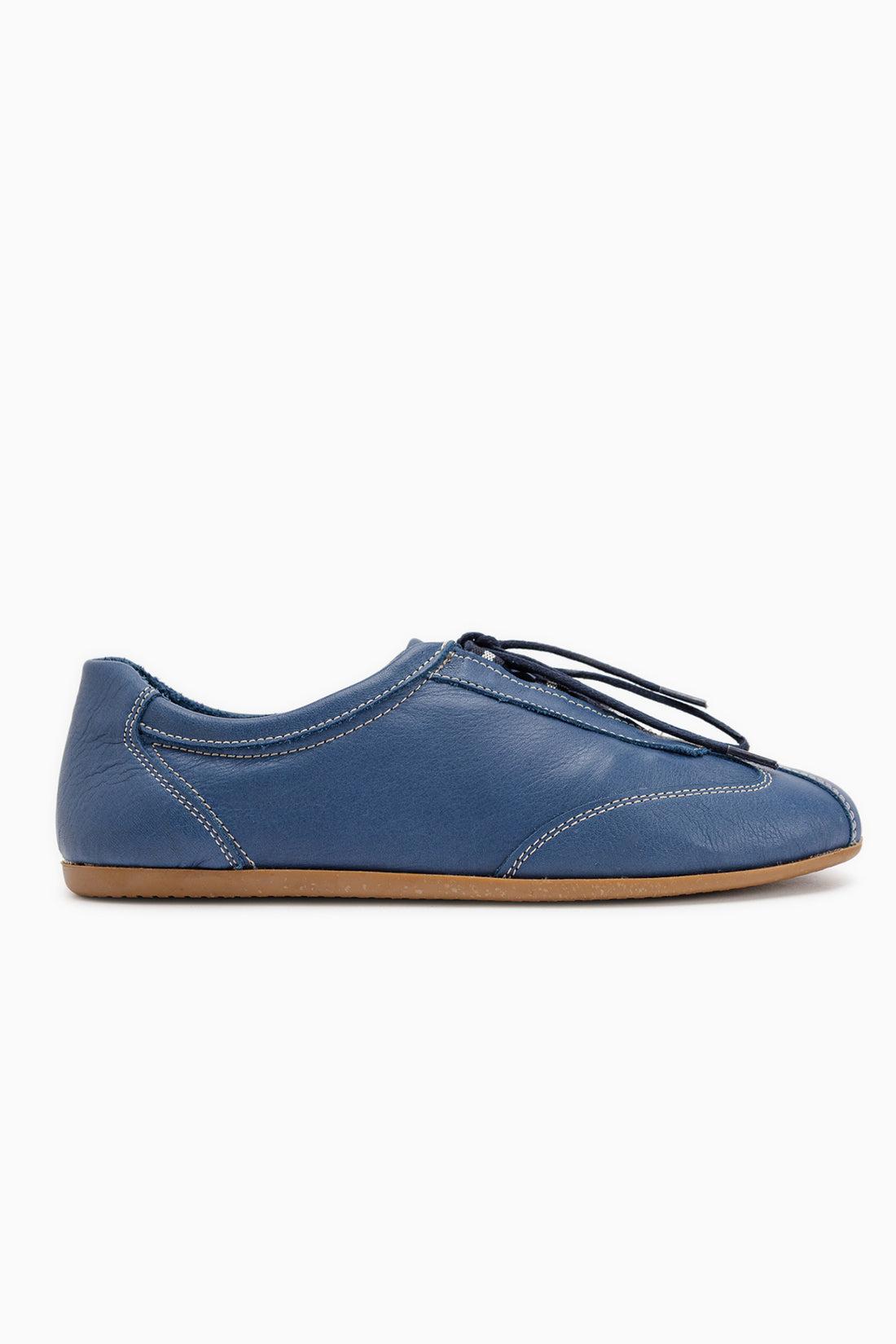 Berry Echtes Leder Blau Schnürschuhe Damen