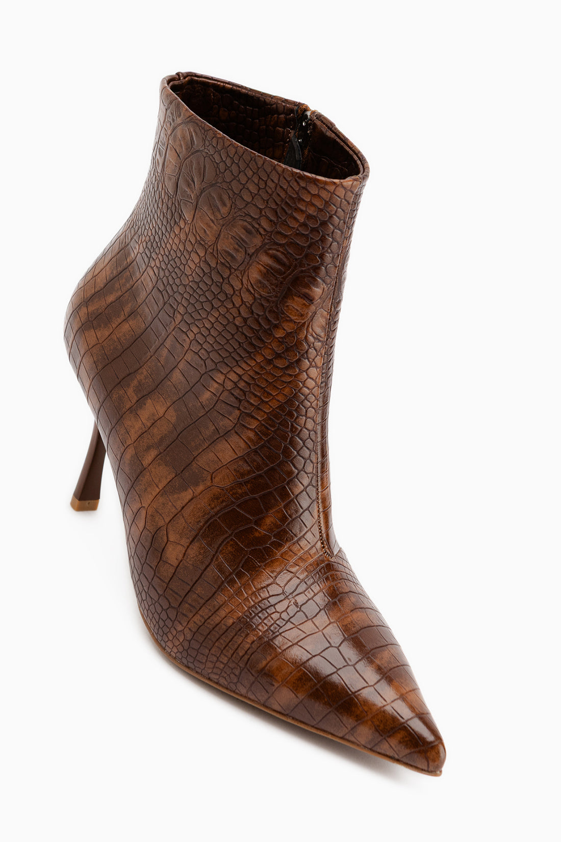 Brenda Tan Krokodil Absatz Damen Stiefel
