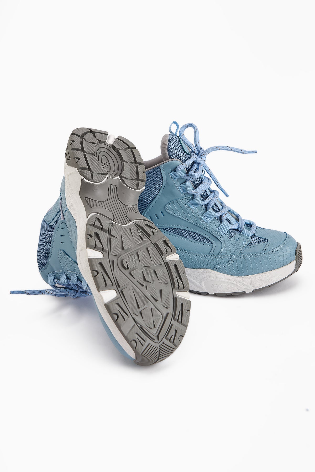 Nency Blue Laced Women's Sport Boot