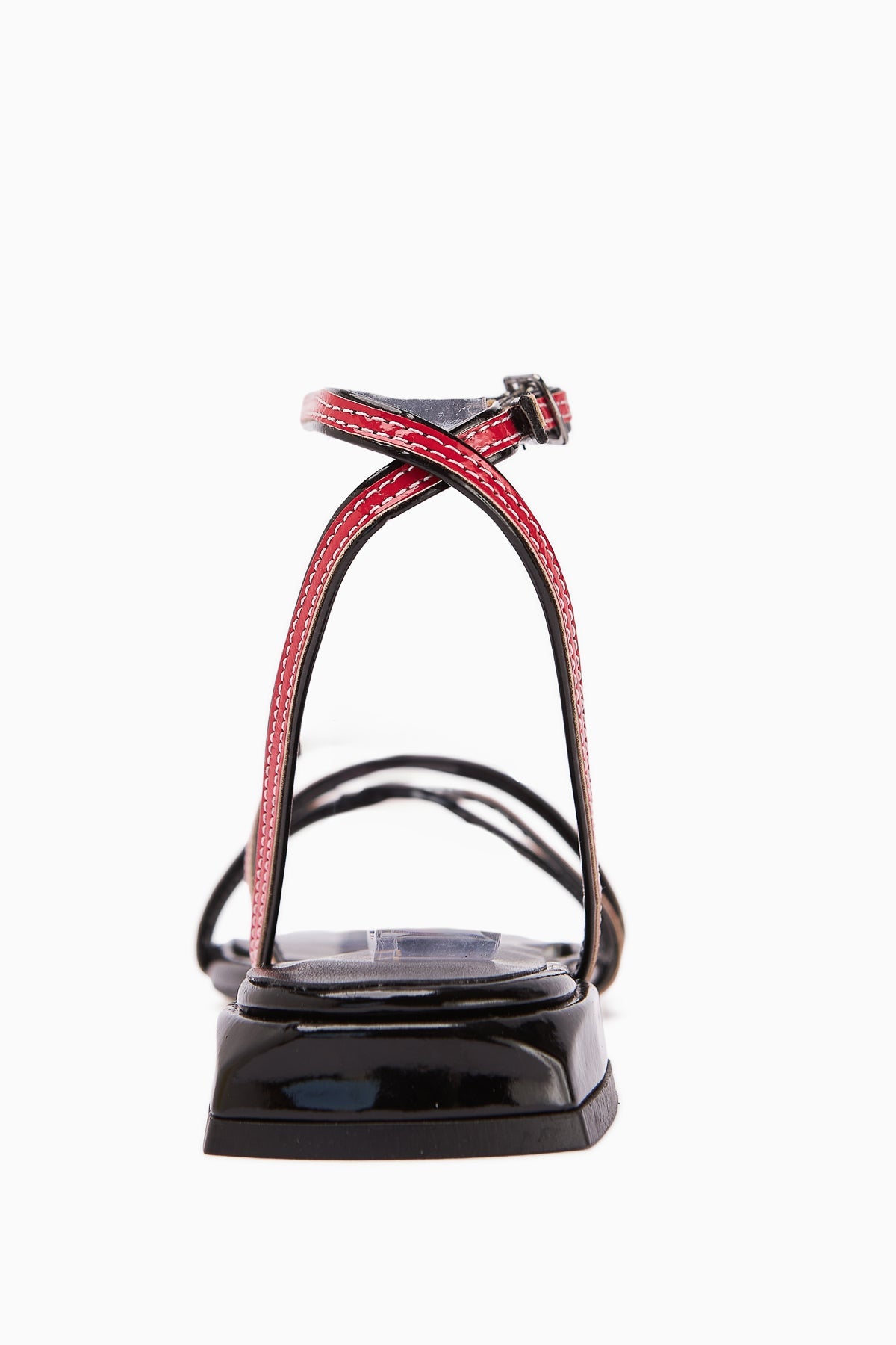 Nasima Rote Knöchelbindung Damen Sandalen