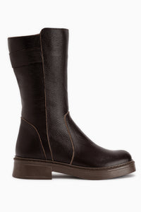 Leta Genuine Leather Brown Women’s Boots