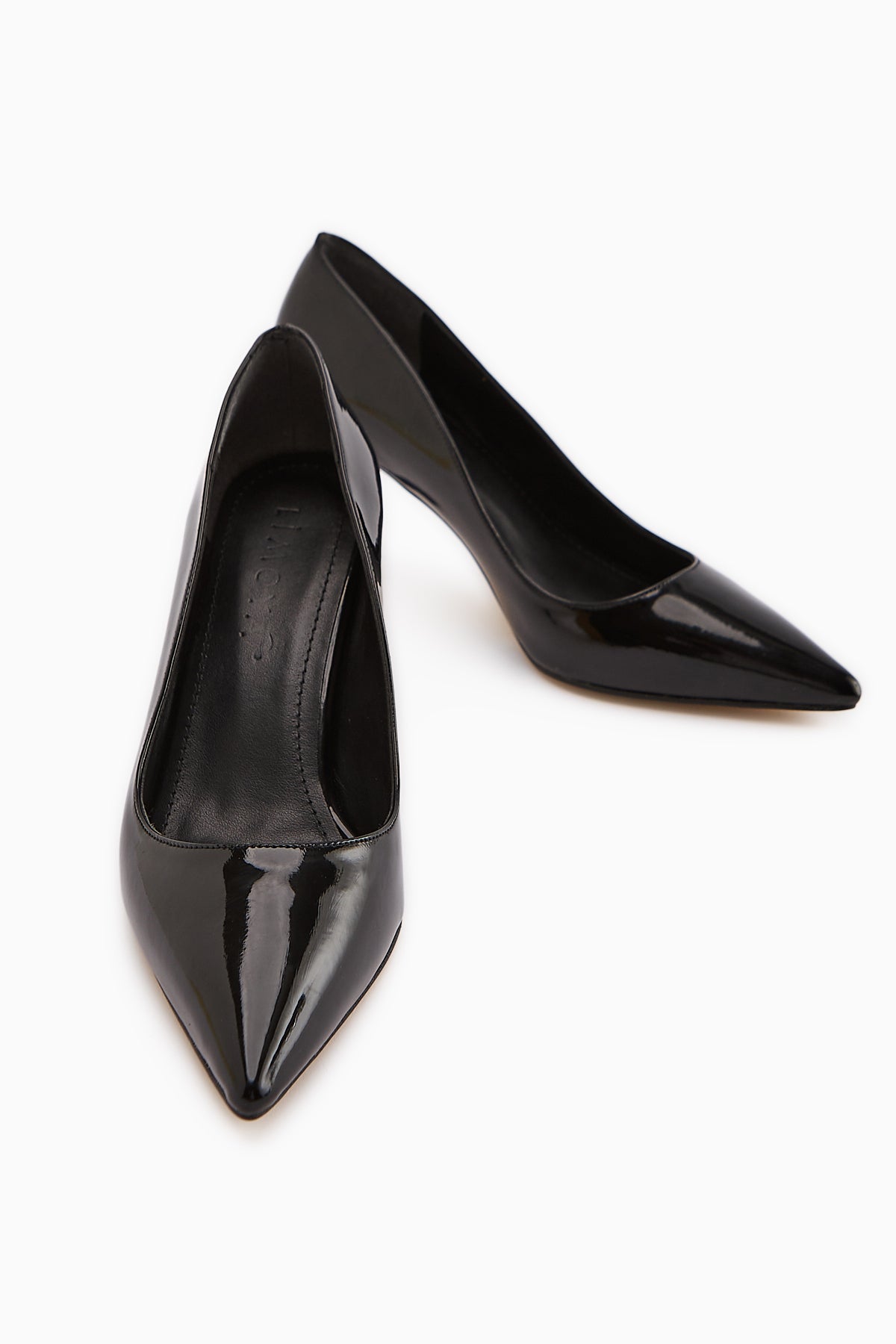 Dolly Black Patent Leather Stiletto Women's High Heel Shoes