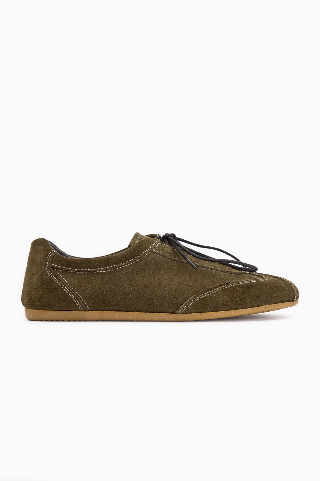 Berry Echtes Leder Khaki Wildleder Schnürschuhe Damen