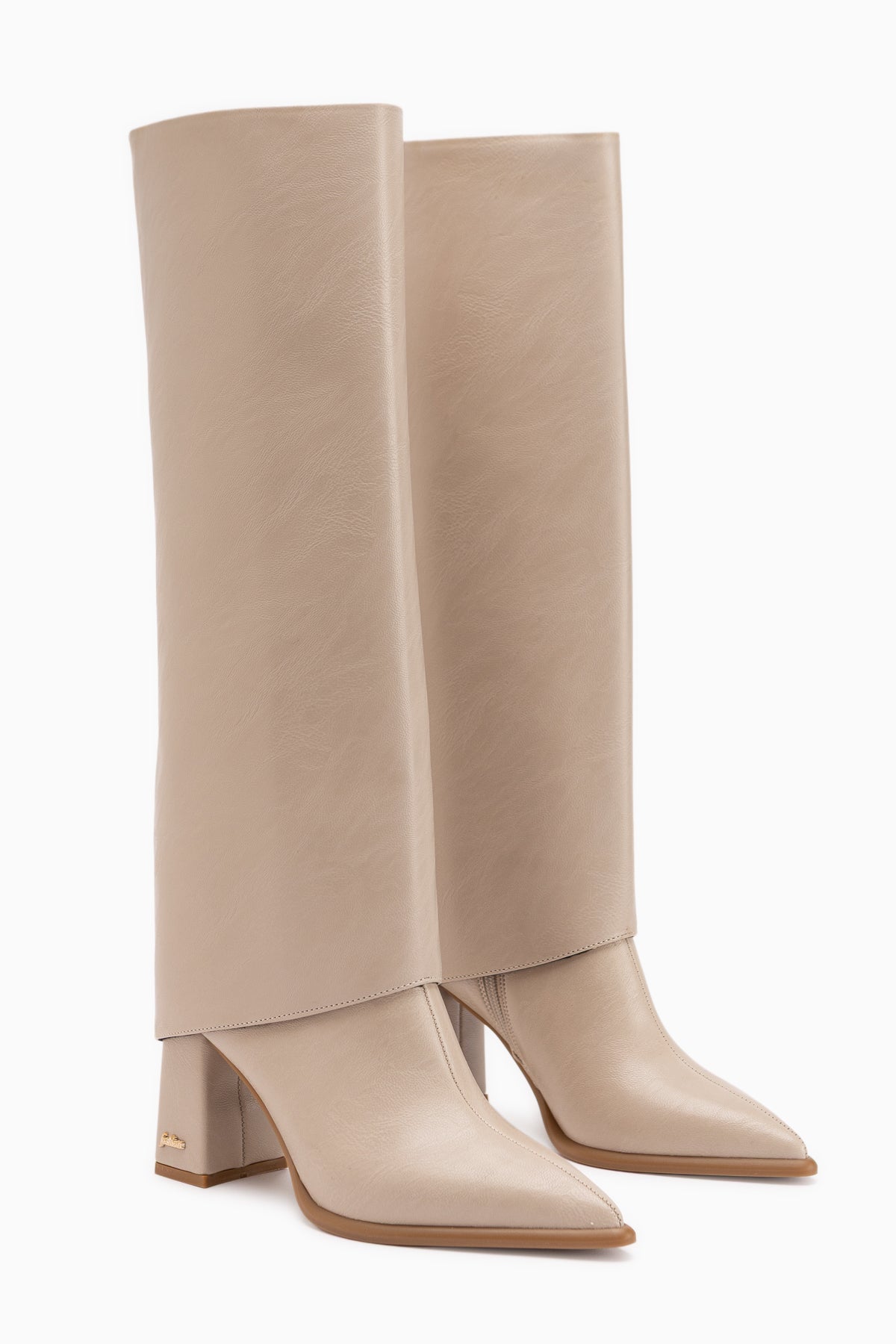 Lorie Beige Removable Cuff Women’s Boots