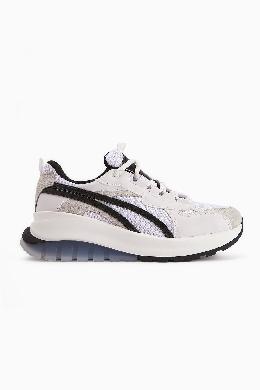 Jillian White with Black Heel Detail Sport Shoes