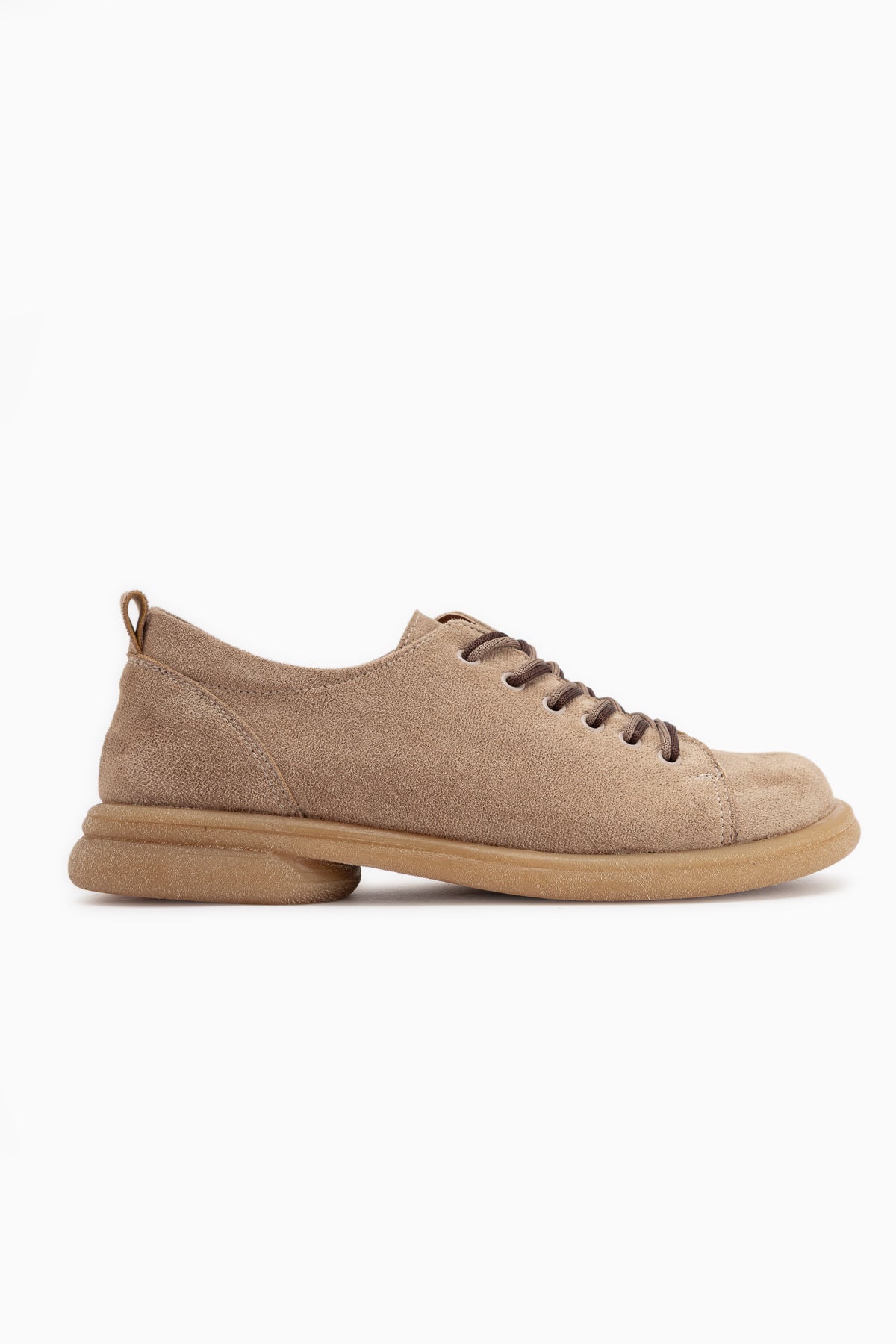 Estella Beige Wildleder Schnürschuhe Damen