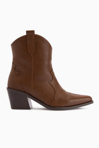 Joo Tan Spitzes Zehen Bestickte Western Stiefel