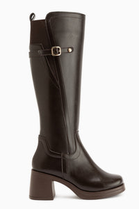 Mansi Braun Absatz Damen Stiefel