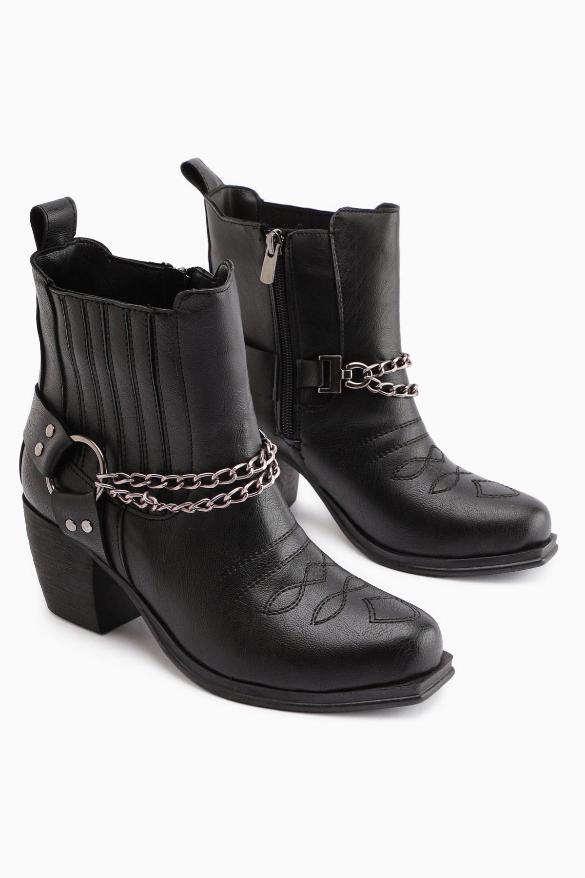 Deana Embroidered Black Women's Western Boot