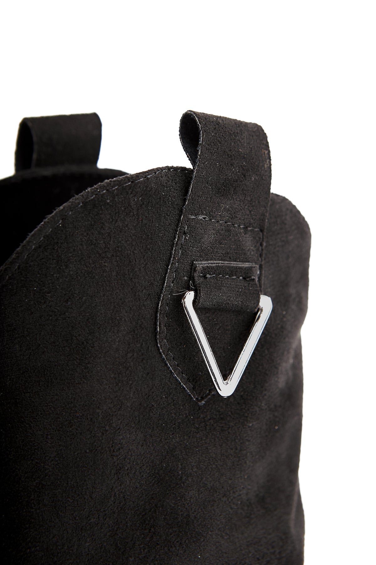 Peggy Black Suede Women's Heeled Western Boot