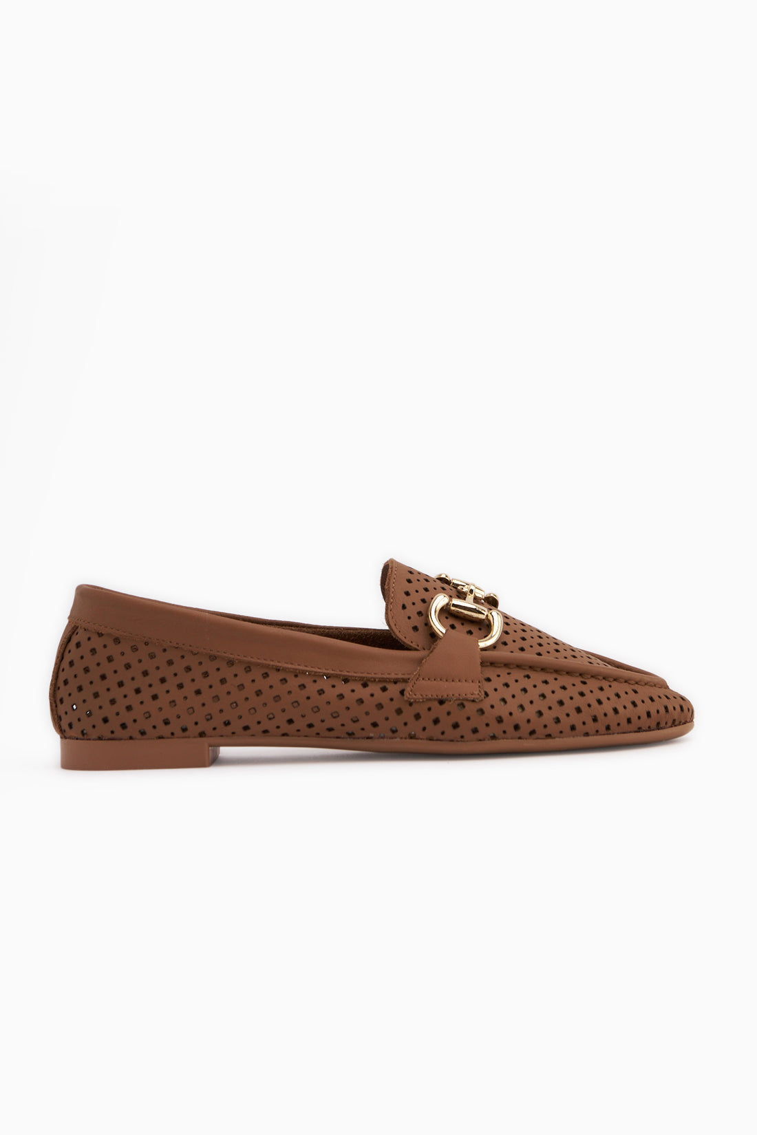Echtes Leder Rian Tan Schnalle Damen Ballerinas
