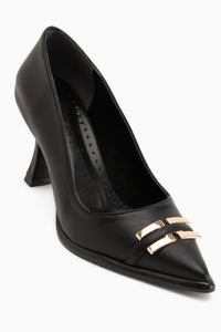 Daria Schwarze Schnalle Damen Absatzschuhe