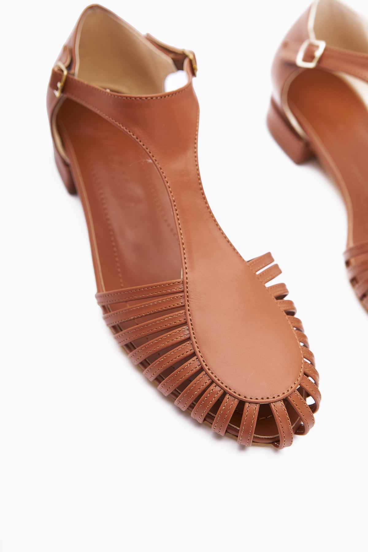 Jonna Tan Closed Toe Buckle Women's Sandals
