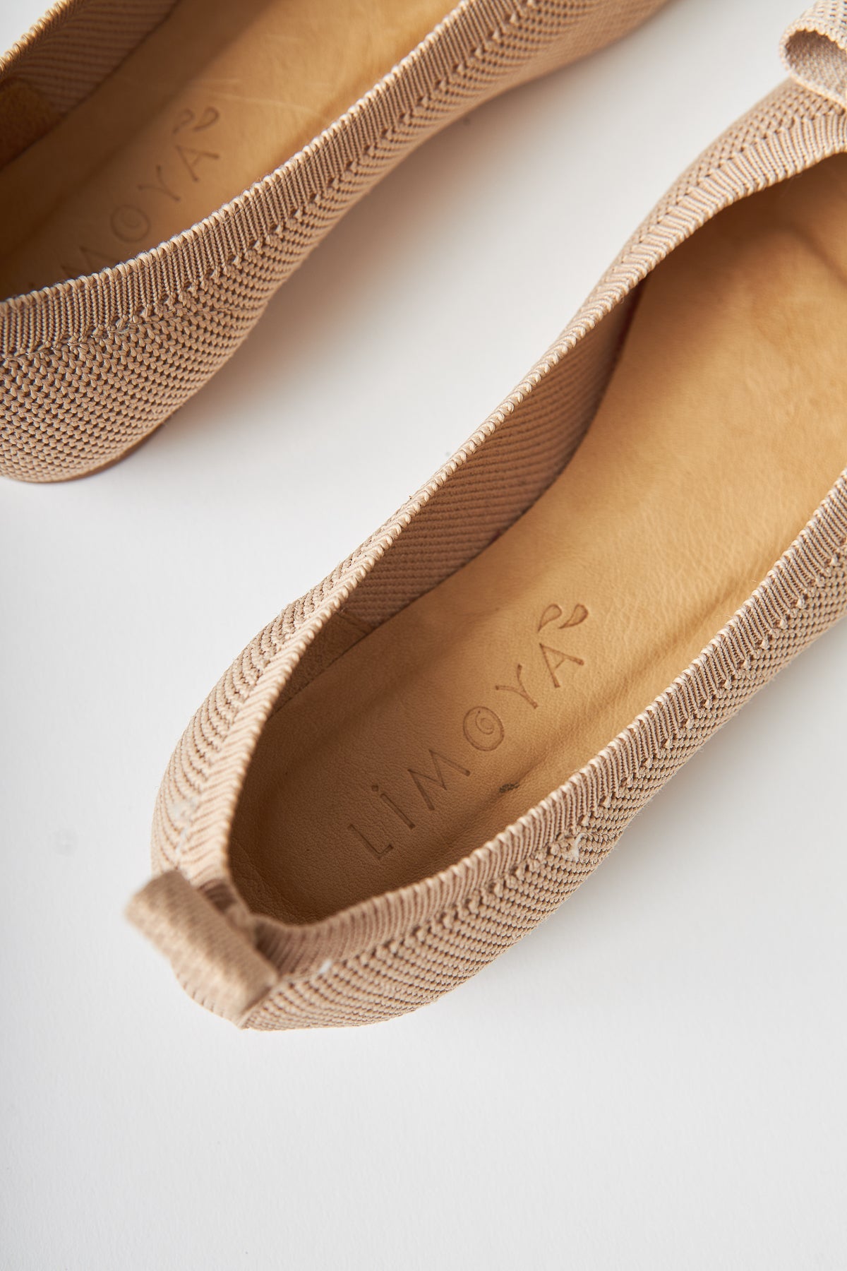 Bloop Beige Schleifen-Ballerina für Damen - Bequemer Alltagsschuh