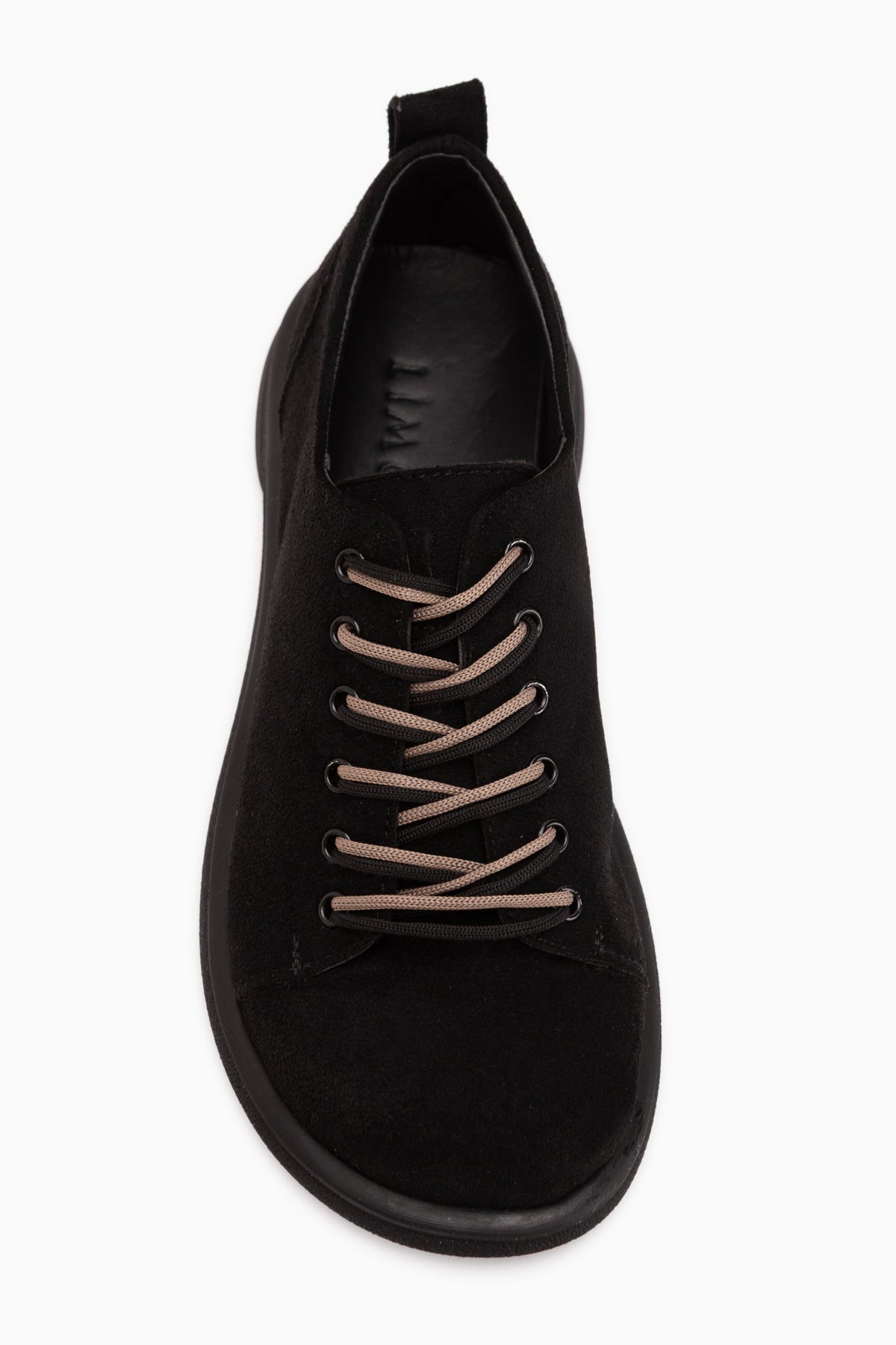 Estella Schwarze Wildleder Schnürschuhe Damen