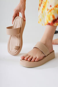 Deeman Nud Thick Soled Flip Flops