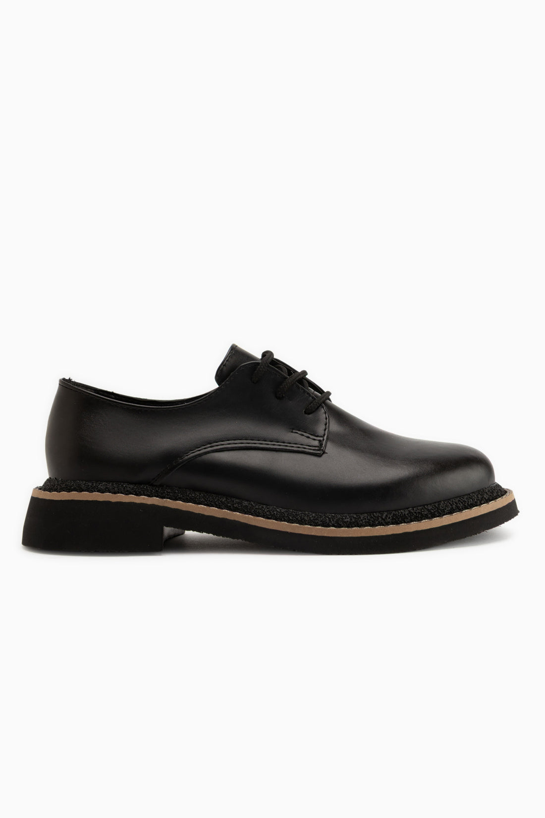 Minea Schwarze Schnürung Damen Loafer Freizeit Schuhe