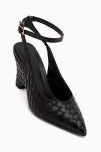 Paula Schwarze Knöchelriemen Damen Absatzschuhe
