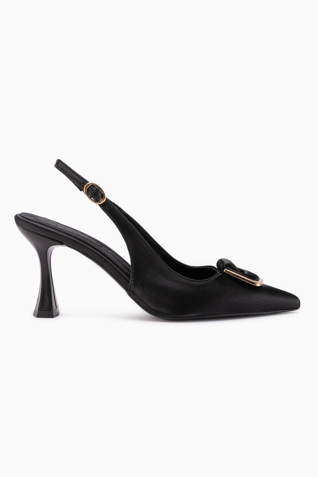 Sanny Schwarze Schnalle Damen Absatzschuhe