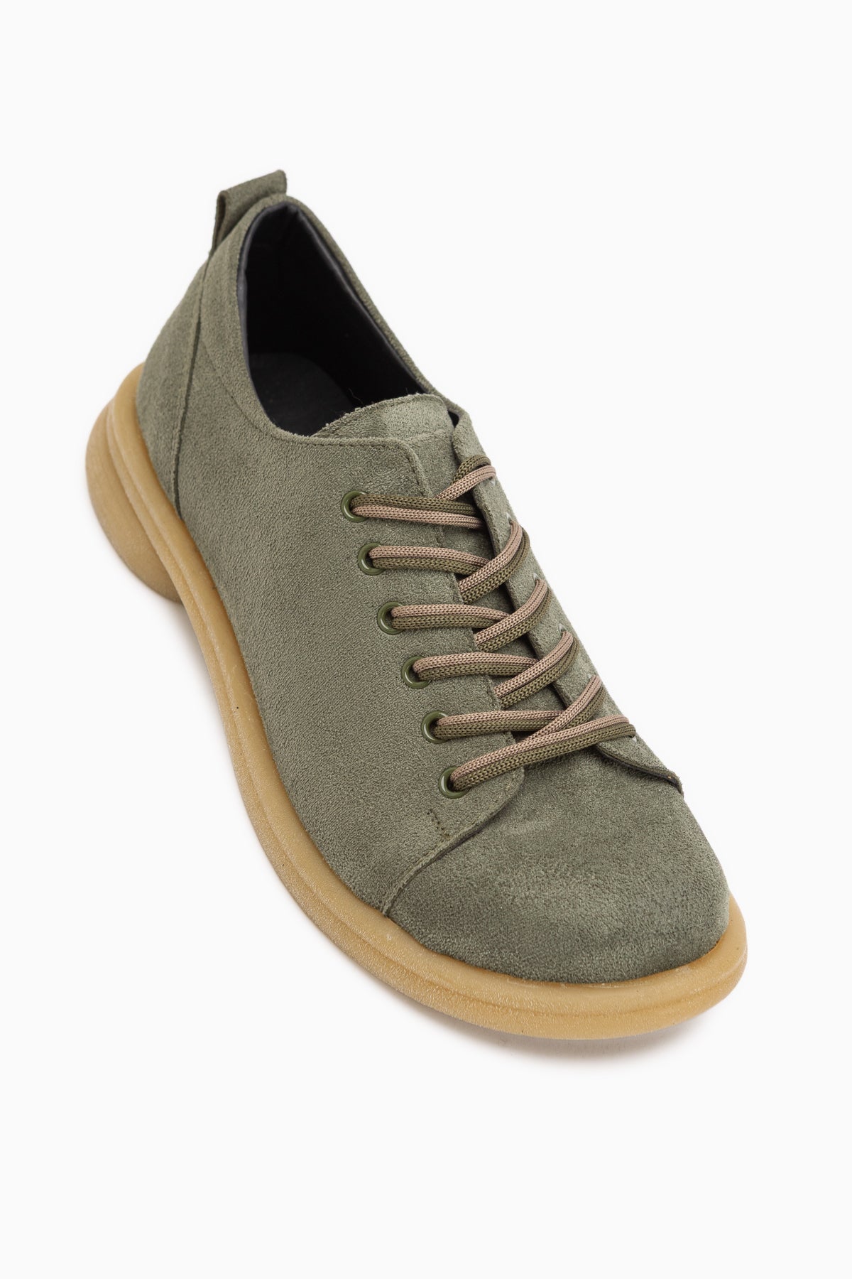Estella Grüne Wildleder Schnürschuhe Damen