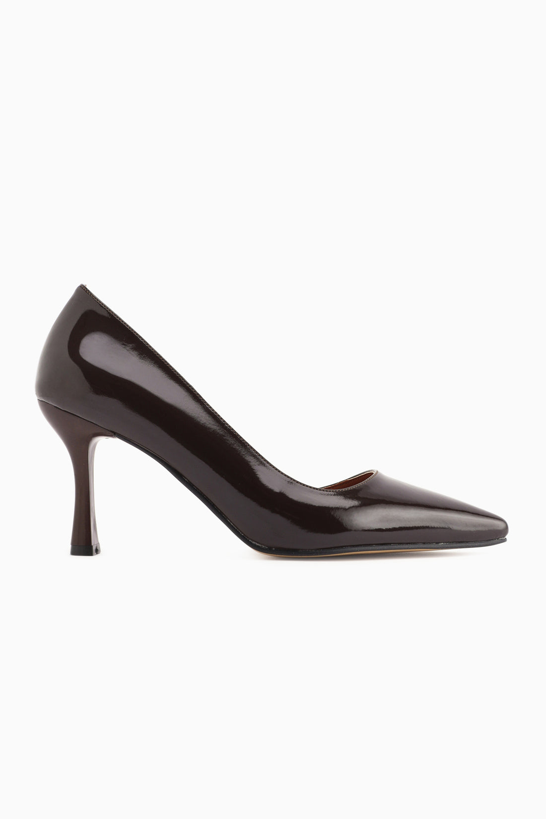 Flory Braun Lack Damen Absatzschuhe Stiletto